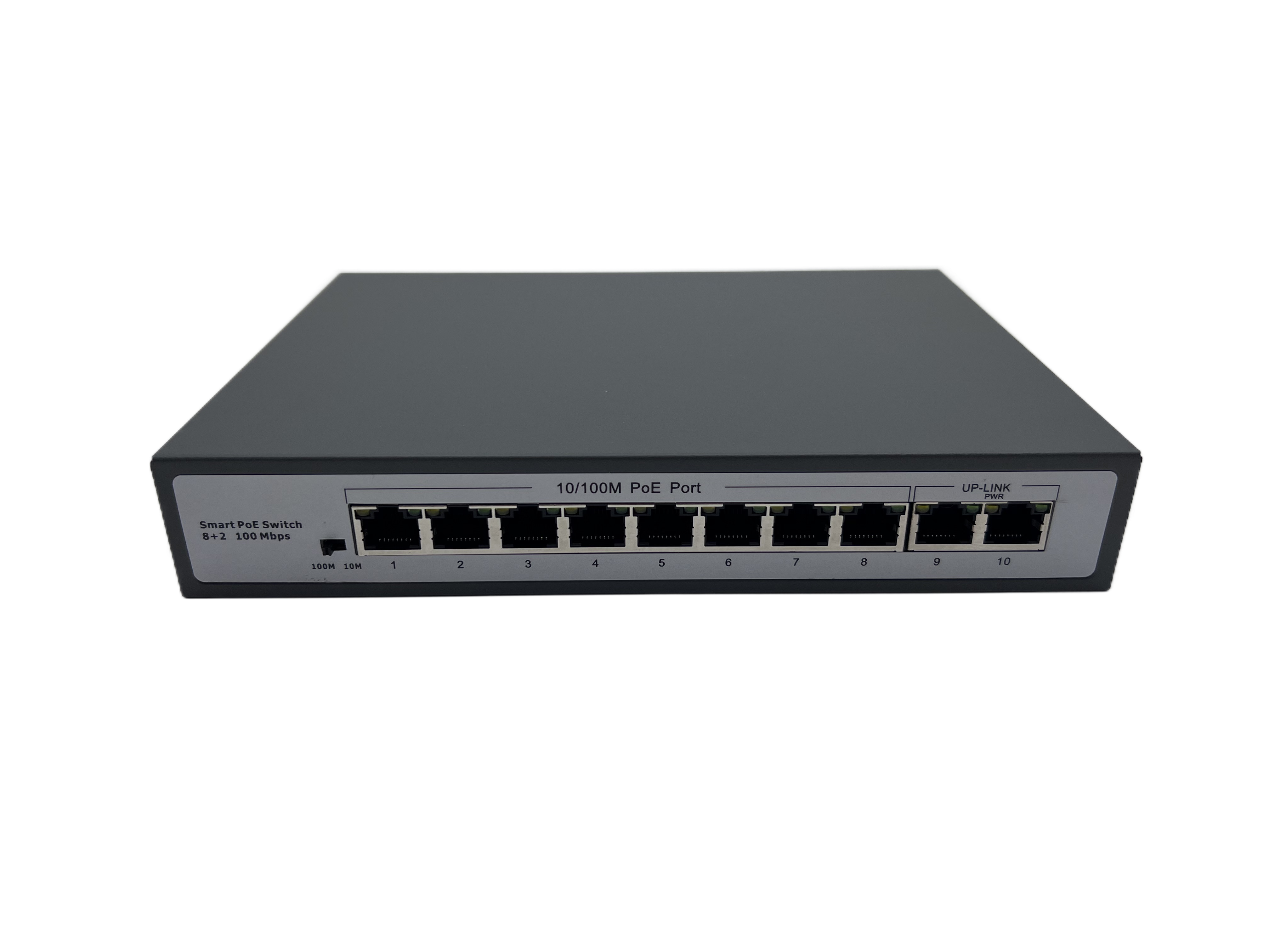  8+2 port Gigabit POE Switch with 2 port10/100/1000Mbps Uplink