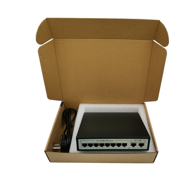  8+2 port Gigabit POE Switch with 2 port10/100/1000Mbps Uplink