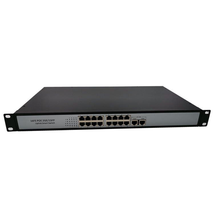 16+2 port Gigabit POE Switch with 2 port10/100/1000Mbps Uplink