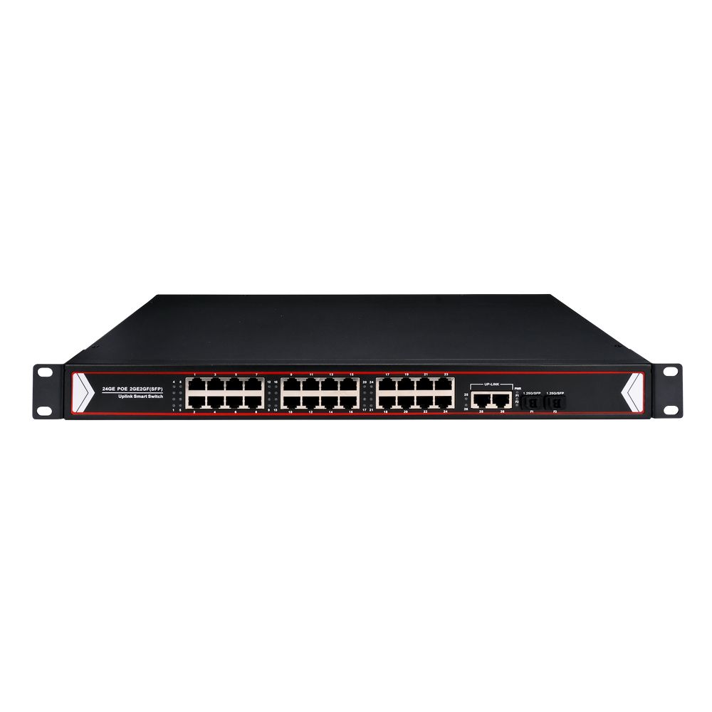 24+2 port Gigabit POE Switch with 2 port 10/100/1000Mbps Uplink