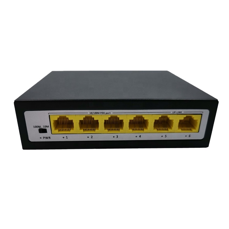 4+2 port 100Mbps POE Switch with 2 port10/100 Mbps Uplink