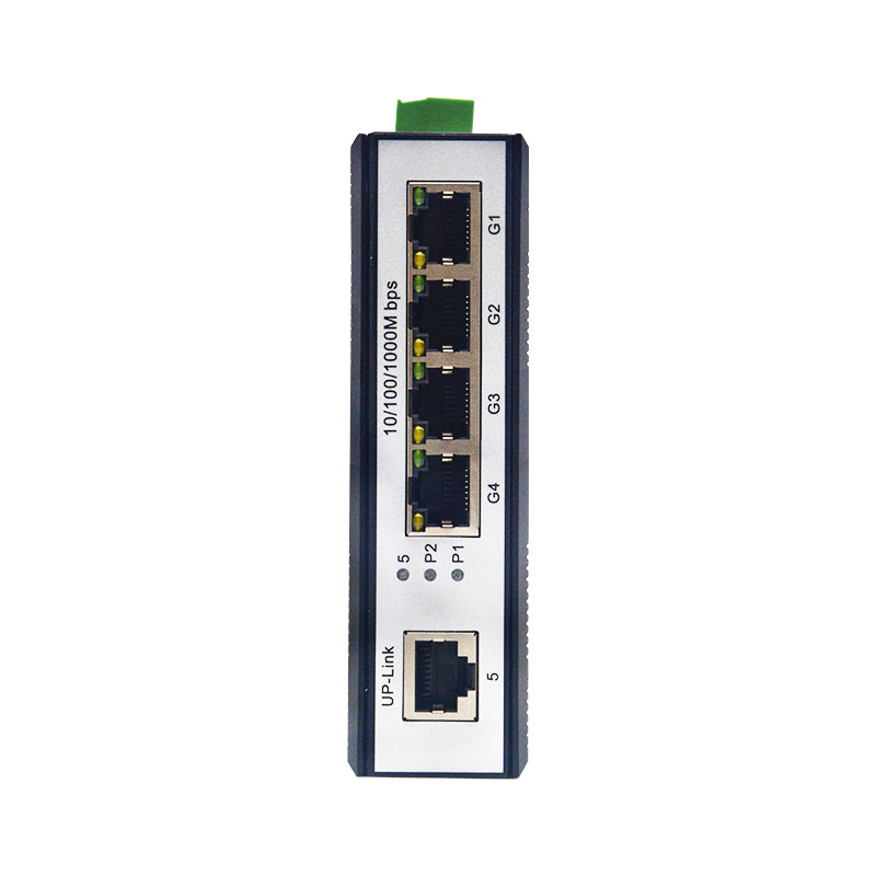 4 Port Gigabit Ethernet Industrial POE Switch DIN-Rail