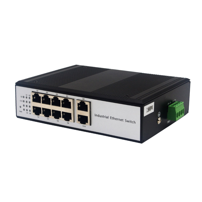 10 Port Gigabit Industrial Ethernet Switch DIN-Rail