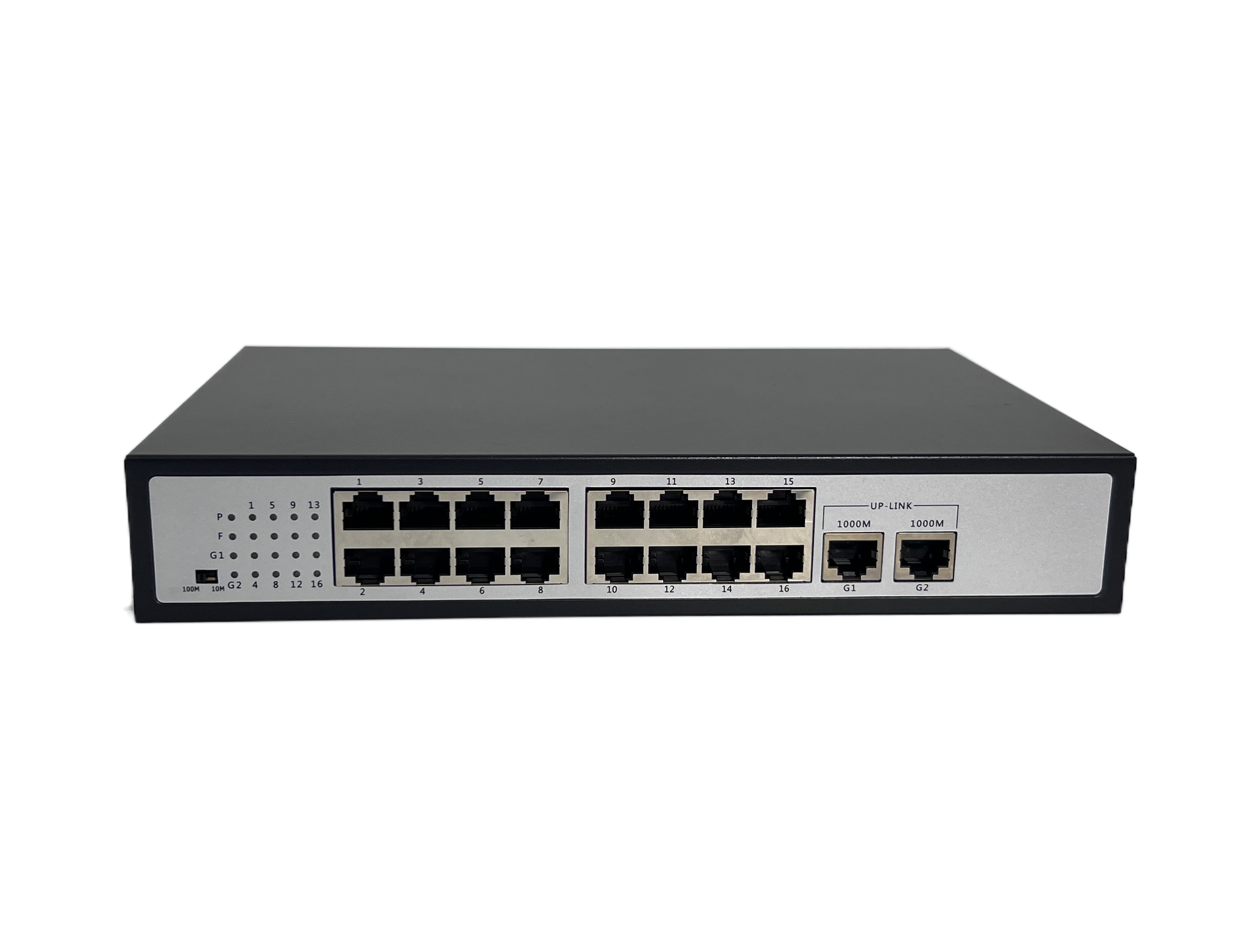 Desktop Type 16+2+1 port 100Mbps POE Switch with 2 port 10/100/1000Mbps Uplink 1 SFP