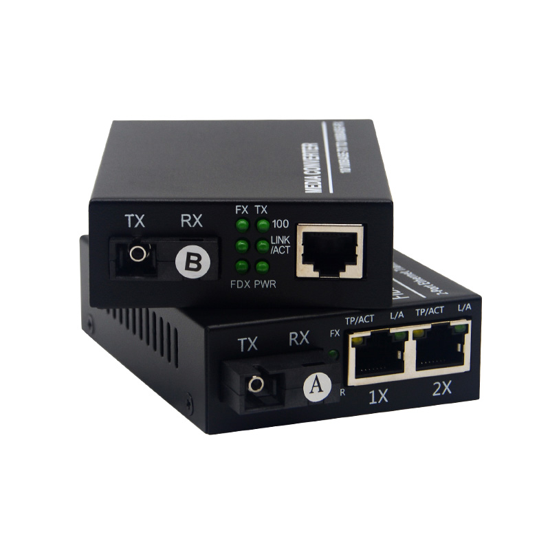 1 SC 1 Rj45 100Mbps Gigabit Fiber Media Converter