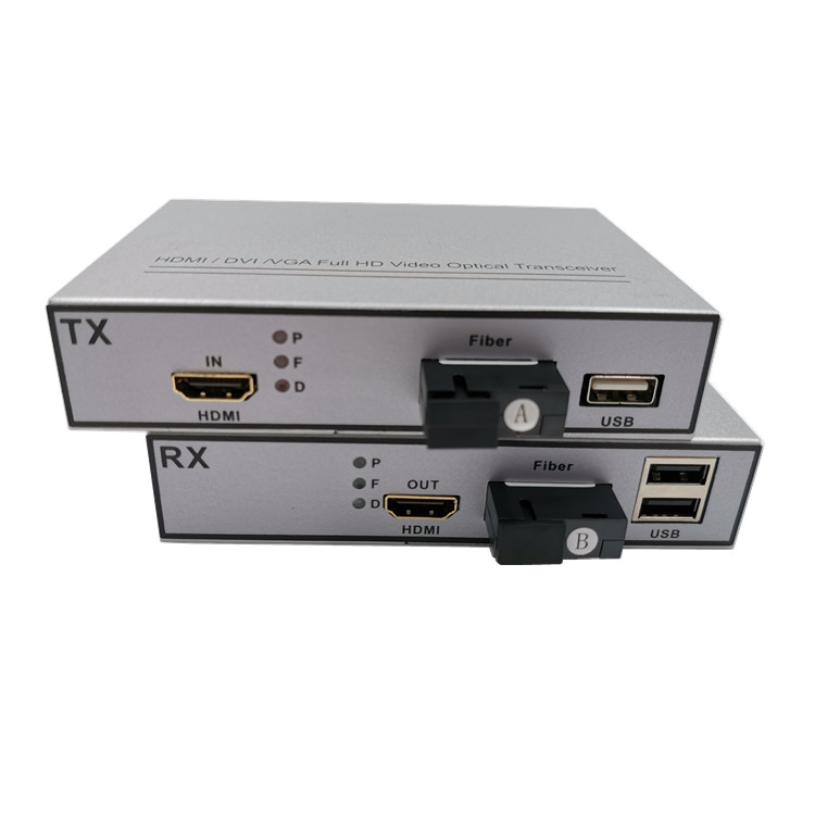 with USB Fiber to HDMI Converter 20km