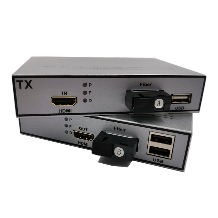 with USB Fiber to HDMI Converter 20km