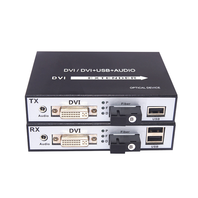  With USB Fiber to DVI Converter 